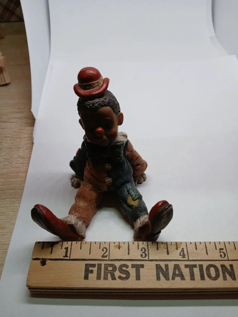 Vintage Sarah's Attic Black Heritage Collection resin clown figurine 
